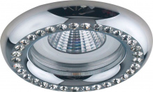 Светильник встраиваемый MR16 MAX50W 12VG5.3, прозрачный, хром, DL113-C Feron