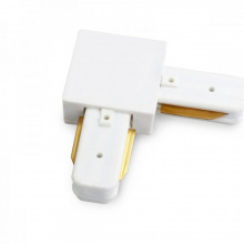 Коннектор для трекового светильника угловой белый ASD