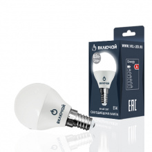 Лампа светодиодная  8,5W Е14 G45 ШАР 4000К 640Лм (LED OPTI G45-8,5W-E14-N) VKL