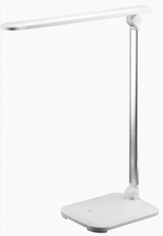 Светильник настольный  8W 4000К IP20 LED ГЕРМЕС сенсорный на струбцине белый 