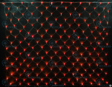Сетка 2х3 м красная прозрачный провод Rich LED