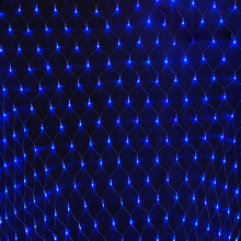 Гирлянда сетка синяя 240 LED контроллер