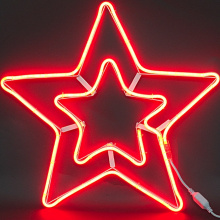 Светодиодная фигура "Двойная звезда" (RGB), размер М