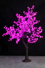 Дерево светодиодное "Сакура" 1300мм - 1800мм 768LED (Толстый ствол) SJ-YHS-А002 (розовый) 