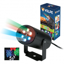 Светильник-проектор "Рождество" RGB кабель с вилкой Volpe