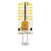 Лампа светодиодная  2,5W G4 6000К 150Лм 12V AC/DC силикон (LED OPTI G4-2,5W-WW SL) VKL