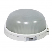 Светильник влагозащищенный НПП-1101 круг 100Вт IP54 белый ASD