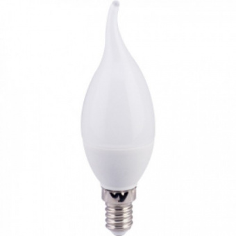Лампа светодиодная  5W Е14 СА37 СВЕЧА НА ВЕТРУ 3000К 450Лм (LED OPTI FLM-CА35-5W-E14-N) VKL 