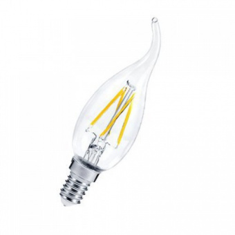Лампа светодиодная  5W Е14 СА37 СВЕЧА НА ВЕТРУ 4000К 450Лм 160-260V LED-premium ASD 
