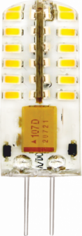 Лампа светодиодная  4W G4 6000К 12V AC/DC силикон 13х37 (LED PREMIUM G4-12V-4W-WW SL) VKL 