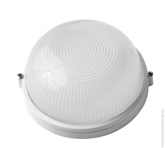 Светильник влагозащищенный 1*60W НПБ 1301  IP54 белый круг NBL-R1-60-E27/WH Navigator 