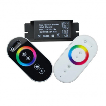 Контроллер RGB Led Touch с сенсорным пультом 12-24V 216-288W FC-T1H-QH0Q 18A 