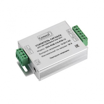Усилитель для RGB ленты 216W IP20 18A 12V (GDA-RGB-216-IP20-12 18А) GENERAL  