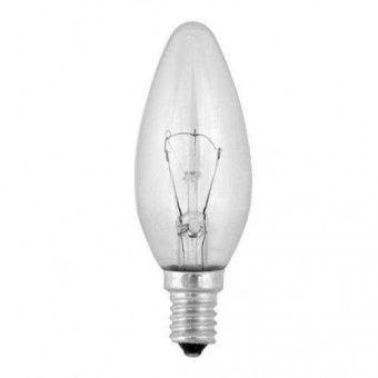 Лампа накаливания 60W E14 СВЕЧА B35 CL прозрач. Включай  